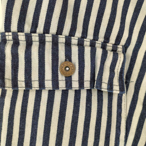 UNITED GARMENT CLOTHING ヒッコリーストライプ ストレート パンツ メンズ M