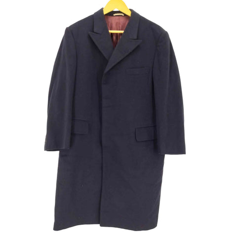 CROMBIE cashmere カシミヤ100% 比翼 チェスターコート メンズ