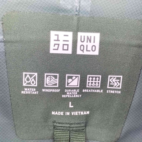 ユニクロ UNIQLO ブロックテックパーカ 3Dカット メンズ JPN:L