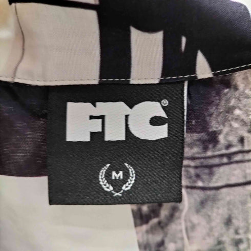 エフティーシー FTC USA製 ムービー 総柄 レーヨン 開襟 半袖 シャツ メンズ M