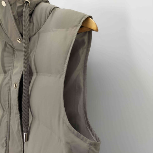 ザラ ZARA 中綿 ロングベスト レディース import:S