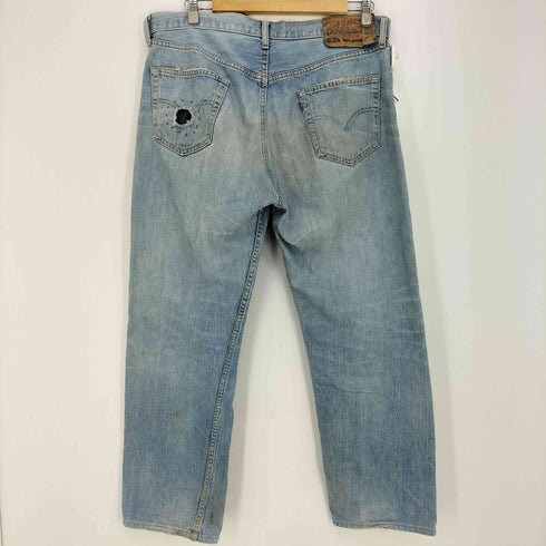 リーバイス Levis 2002年10月製造 フィリピン製 ボタン裏359 501 クラッシュ ダメージ加工デニムパンツ メンズ W36×L31
