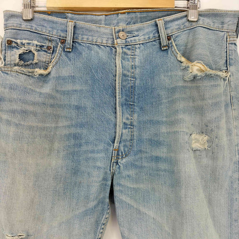 リーバイス Levis 2002年10月製造 フィリピン製 ボタン裏359 501 クラッシュ ダメージ加工デニムパンツ メンズ W36×L31