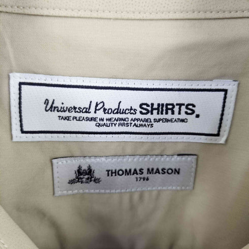 ユニバーサルプロダクツ UNIVERSAL PRODUCTS T.M. REGULAR COLLAR SHIRT レギュラーカラー 長袖 シャツ メンズ 3