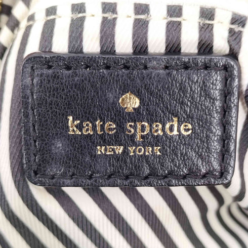 ケイトスペードニューヨーク kate spade NEW YORK シボ革 レザー 裏地ストライプ 2WAY トートバッグ レディース
