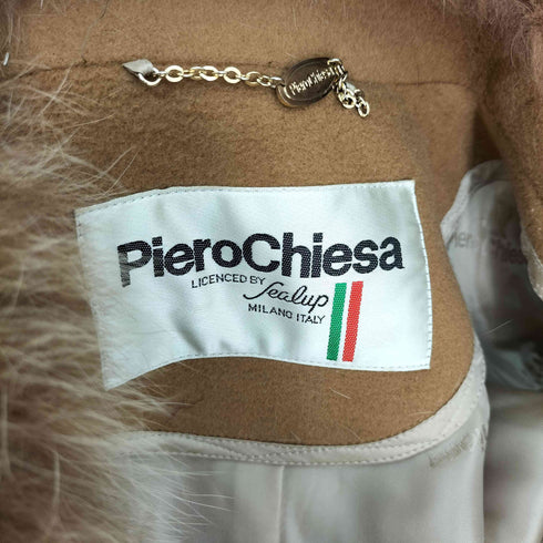 Piero Chiesa フェイクファー付き ロングコート レディース