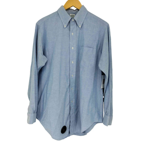 ブルックスブラザーズ BROOKS BROTHERS 80-90s USA製 MAKERS コットン ポリエステル 長袖 ボタンダウンシャツ メンズ 16 1/2-4