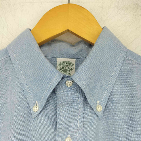ブルックスブラザーズ BROOKS BROTHERS 80-90s USA製 MAKERS コットン ポリエステル 長袖 ボタンダウンシャツ メンズ 16 1/2-4