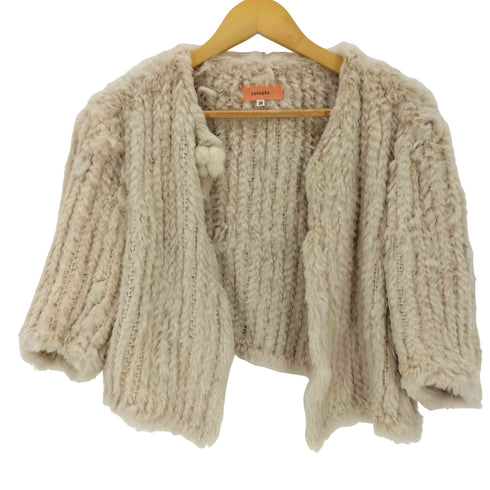 スーナウーナ Sunauna real fur リアルファー カーディガン レディース JPN:38
