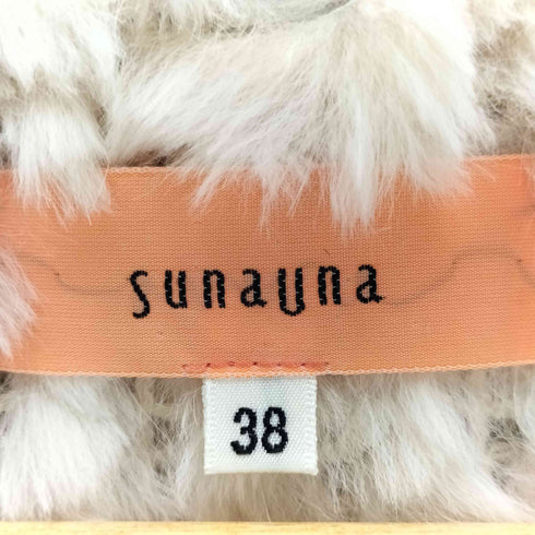 スーナウーナ Sunauna real fur リアルファー カーディガン レディース JPN:38