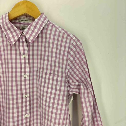エルエルビーン L.L.Bean Wrinkle Free ギンガムチェック L/S シャツ レディース JPN:S