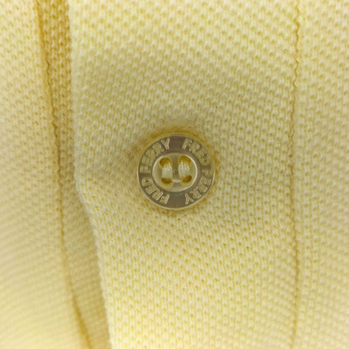 フレッドペリー FRED PERRY 80S 英国製 ロゴ 刺繍 鹿の子 ポロシャツ メンズ UK:40