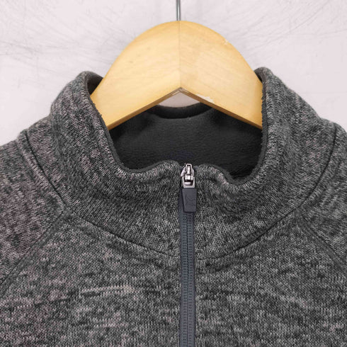 エディーバウアー Eddie Bauer 企業ロゴ刺繍 ハーフジップ ニット プルオーバージャケット メンズ import:L