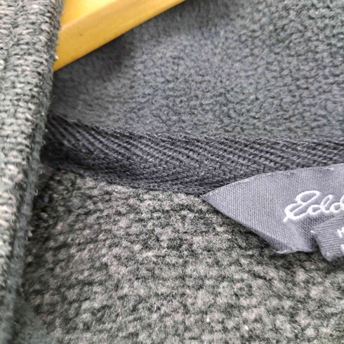 エディーバウアー Eddie Bauer 企業ロゴ刺繍 ハーフジップ ニット プルオーバージャケット メンズ import:L