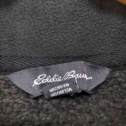 エディーバウアー Eddie Bauer 企業ロゴ刺繍 ハーフジップ ニット プルオーバージャケット メンズ import:L
