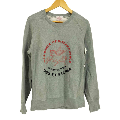 デウスエクスマキナ Deus Ex Machina フロント刺繍クルーネックスウェット メンズ import:S
