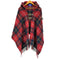 ブルーレーベルクレストブリッジ BLUE LABEL CRESTBRIDGE チェック柄 フード付きポンチョ レディース