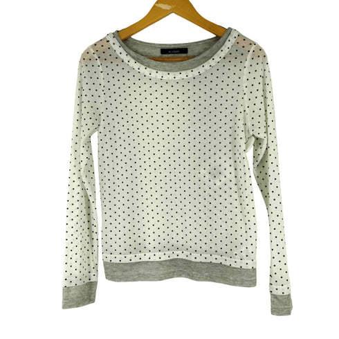 ダブルクローゼット w closet ドット柄 レイヤードデザインカットソー レディース FREE