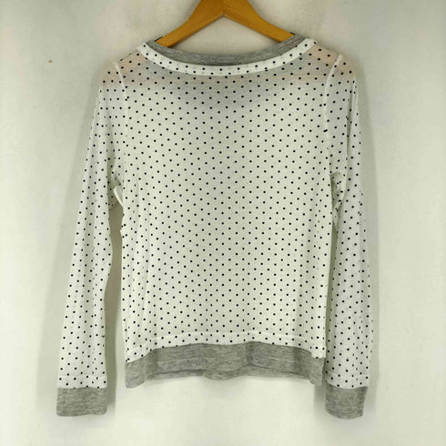 ダブルクローゼット w closet ドット柄 レイヤードデザインカットソー レディース FREE