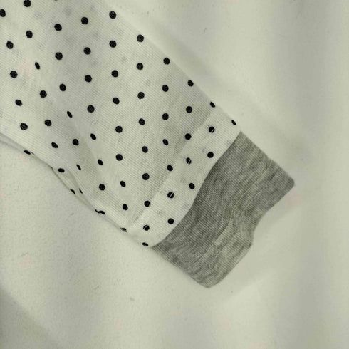 ダブルクローゼット w closet ドット柄 レイヤードデザインカットソー レディース FREE