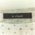 ダブルクローゼット w closet ドット柄 レイヤードデザインカットソー レディース FREE