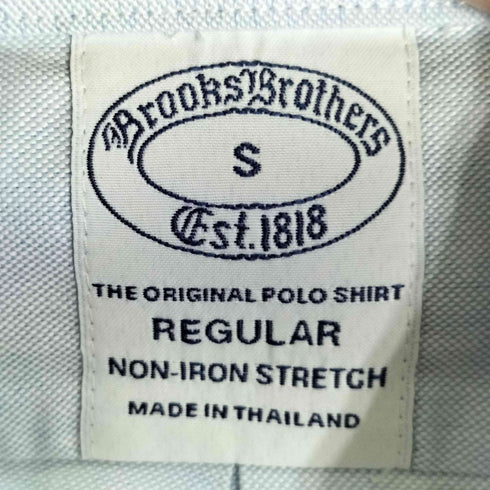 ブルックスブラザーズ BROOKS BROTHERS NON-IRON STRETCH REGULAR GFロゴ 刺繍 S/S 半袖 BD シャツ メンズ import:S