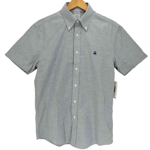 ブルックスブラザーズ BROOKS BROTHERS NON-IRON STRETCH REGULAR GFロゴ 刺繍 S/S 半袖 BD シャツ メンズ import:S