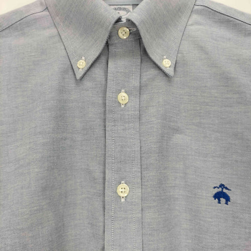 ブルックスブラザーズ BROOKS BROTHERS NON-IRON STRETCH REGULAR GFロゴ 刺繍 S/S 半袖 BD シャツ メンズ import:S