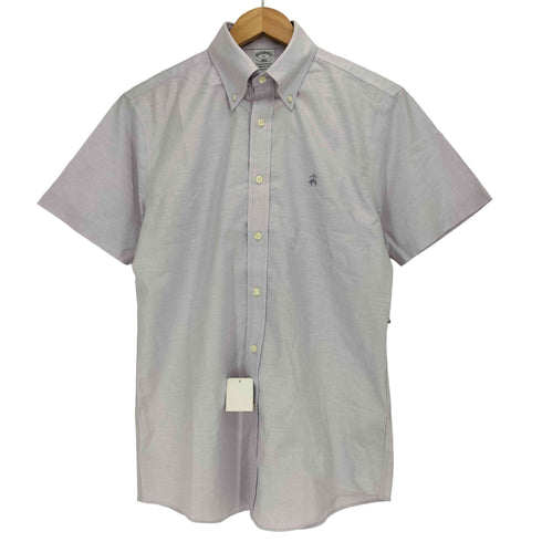 ブルックスブラザーズ BROOKS BROTHERS NON-IRON STRETCH REGULAR GFロゴ 刺繍 S/S 半袖 BD シャツ メンズ import:S