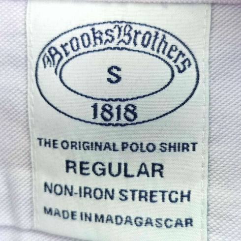 ブルックスブラザーズ BROOKS BROTHERS NON-IRON STRETCH REGULAR GFロゴ 刺繍 S/S 半袖 BD シャツ メンズ import:S