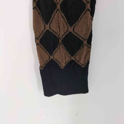 シュガーヒル SUGARHILL KUBA KNIT SWEATER #BLACK & BROWN メンズ JPN:3