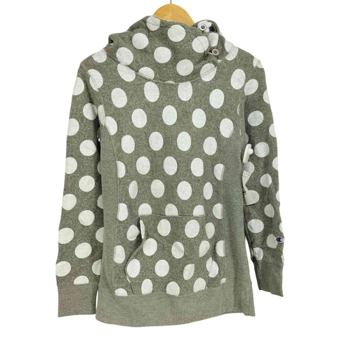 チャンピオン Champion ドット柄ハイネックプルオーバーパーカー レディース JPN:M