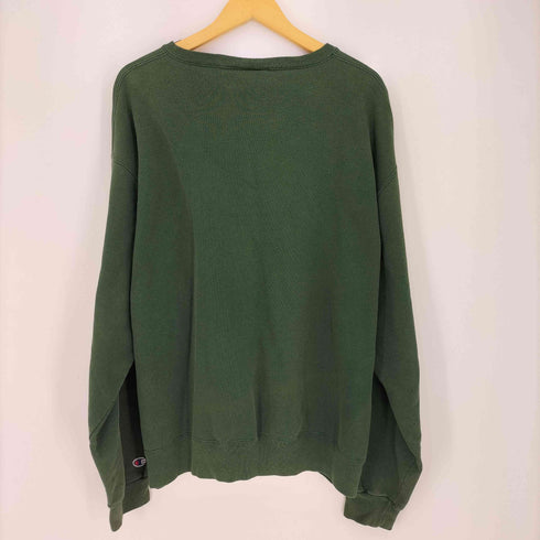 チャンピオン Champion 90s USA製 ロゴ刺繍 袖目あり 前V クルーネックスウェット メンズ XXL