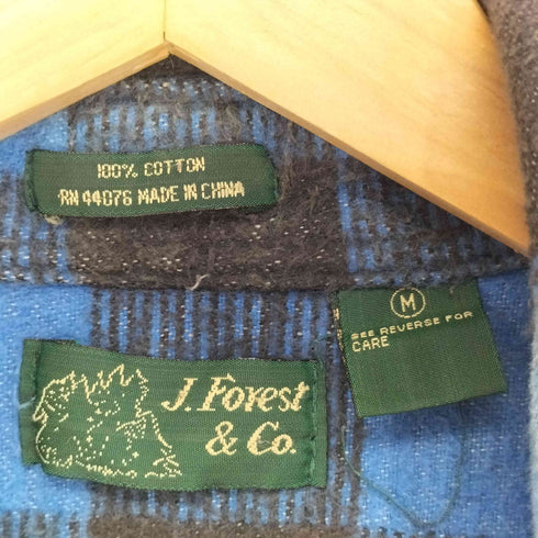 90S J.FOREST&CO heavy flannel shirt メンズ import:M