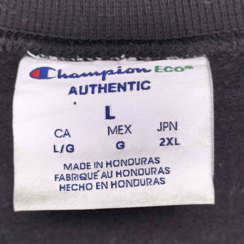 チャンピオン Champion eco クルーネック プリント 長袖 スウェット メンズ import:L