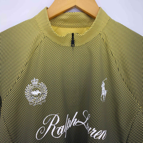 ポロバイラルフローレン Polo by RALPH LAUREN グラフィック クロップド クォータージップ レディース import:L