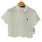 ポロバイラルフローレン Polo by RALPH LAUREN ストレッチ ピケ クロップド ポロシャツ レディース import:L