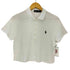 ポロバイラルフローレン Polo by RALPH LAUREN ストレッチ ピケ クロップド ポロシャツ レディース import:L