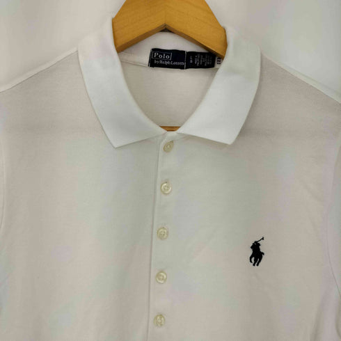 ポロバイラルフローレン Polo by RALPH LAUREN ストレッチ ピケ クロップド ポロシャツ レディース import:L