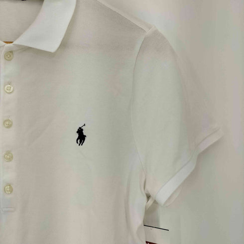 ポロバイラルフローレン Polo by RALPH LAUREN ストレッチ ピケ クロップド ポロシャツ レディース import:L