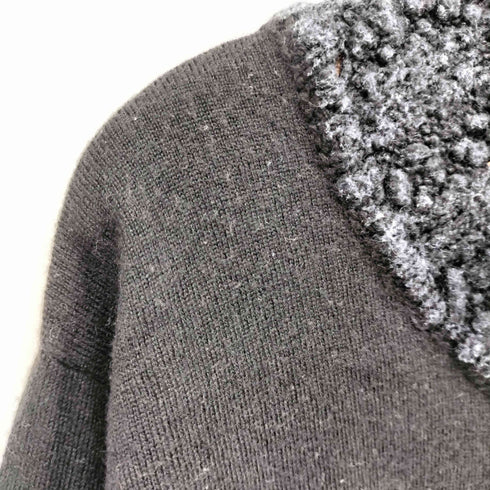 クリスチャンディオール Christian Dior イタリア製 ウール シルク オフショルダードッキングニット レディース FR:40