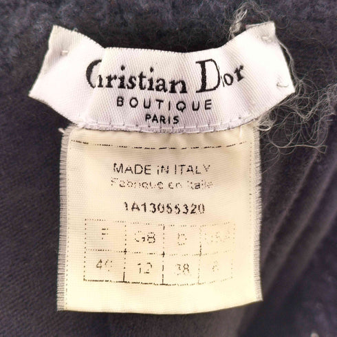 クリスチャンディオール Christian Dior イタリア製 ウール シルク オフショルダードッキングニット レディース FR:40