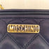 モスキーノ MOSCHINO ロゴプレート ハートキルティング チェーン ショルダーバッグ レディース
