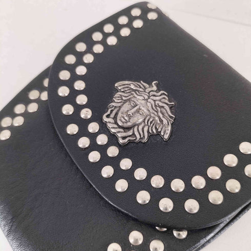 ジャンニヴェルサーチ GIANNI VERSACE メドューサ スタッズ ベルト ポーチ メンズ FREE