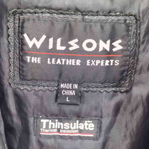 ウィルソン Wilsons Leather Thinsulate 比翼 レザージャケット メンズ import:L