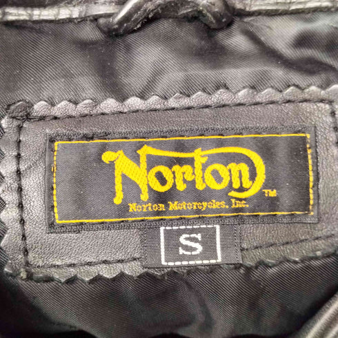 ノートン NORTON カウレザー シングルライダースジャケット メンズ import:S