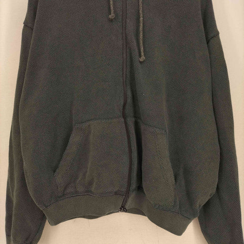 クレプスキュール crepuscule ダブルジップワッフルパーカー メンズ JPN:2