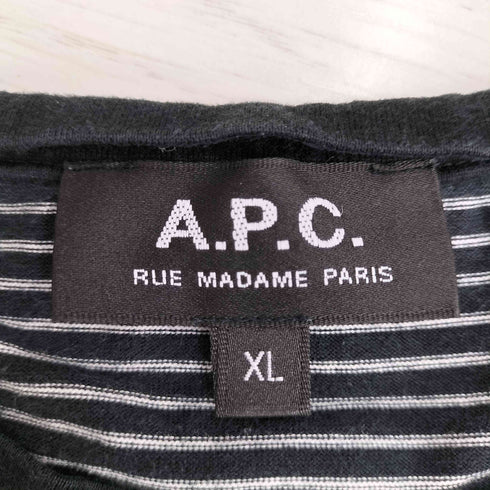 アーペーセー A.P.C. ボーダー半袖Tシャツ メンズ import:XL