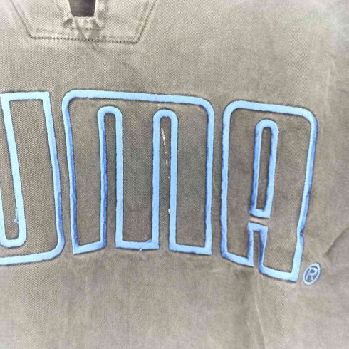 プーマ PUMA 80-90s マカオ製 ロゴ刺繍 スキッパー ドリルトップ ジャケット メンズ JPN:L