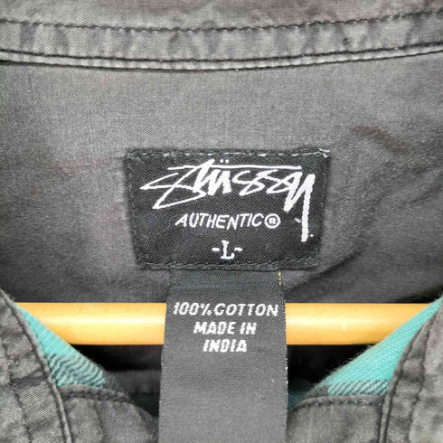 ステューシー Stussy バッファローチェック コットン ネル シャツ メンズ import:L